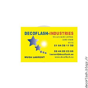 Carte de visite Decoflash-Industries ,Laurent-Musa